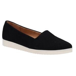 LifeStride Women's Bloom 2 Slip On Wedge Heel Loafers Black Size 7 W